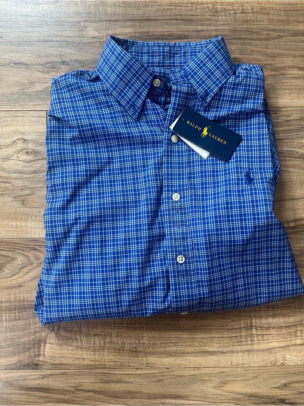 Ralph Lauren Plaid Button Down Classic Fit Performance Shirt